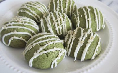 Cukrowe ciasteczka z zieloną herbatą
