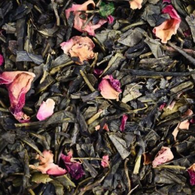 Sencha sakura, Green tea Sencha Sakura, sencha wisniowa, zielona herbata wiśniowa, zielona herbata z dodatkami, zielona herbata sakura, herbata wiśniowa