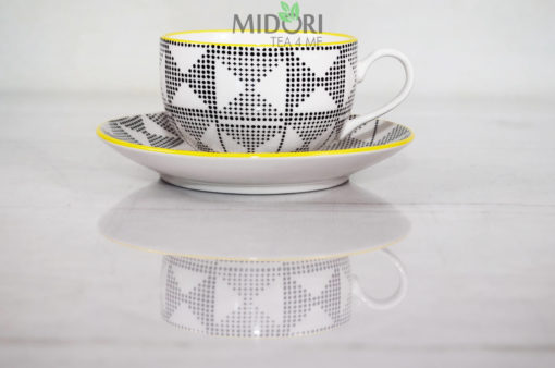 Porcelanowa filiżanka ze spodkiem Marocco Modern, Porcelanowa filiżanka ze spodkiem, Marocco Modern, porcelanowy komplet do kawy, porcelanowy komplet do herbaty, porcelanowa filiżanka