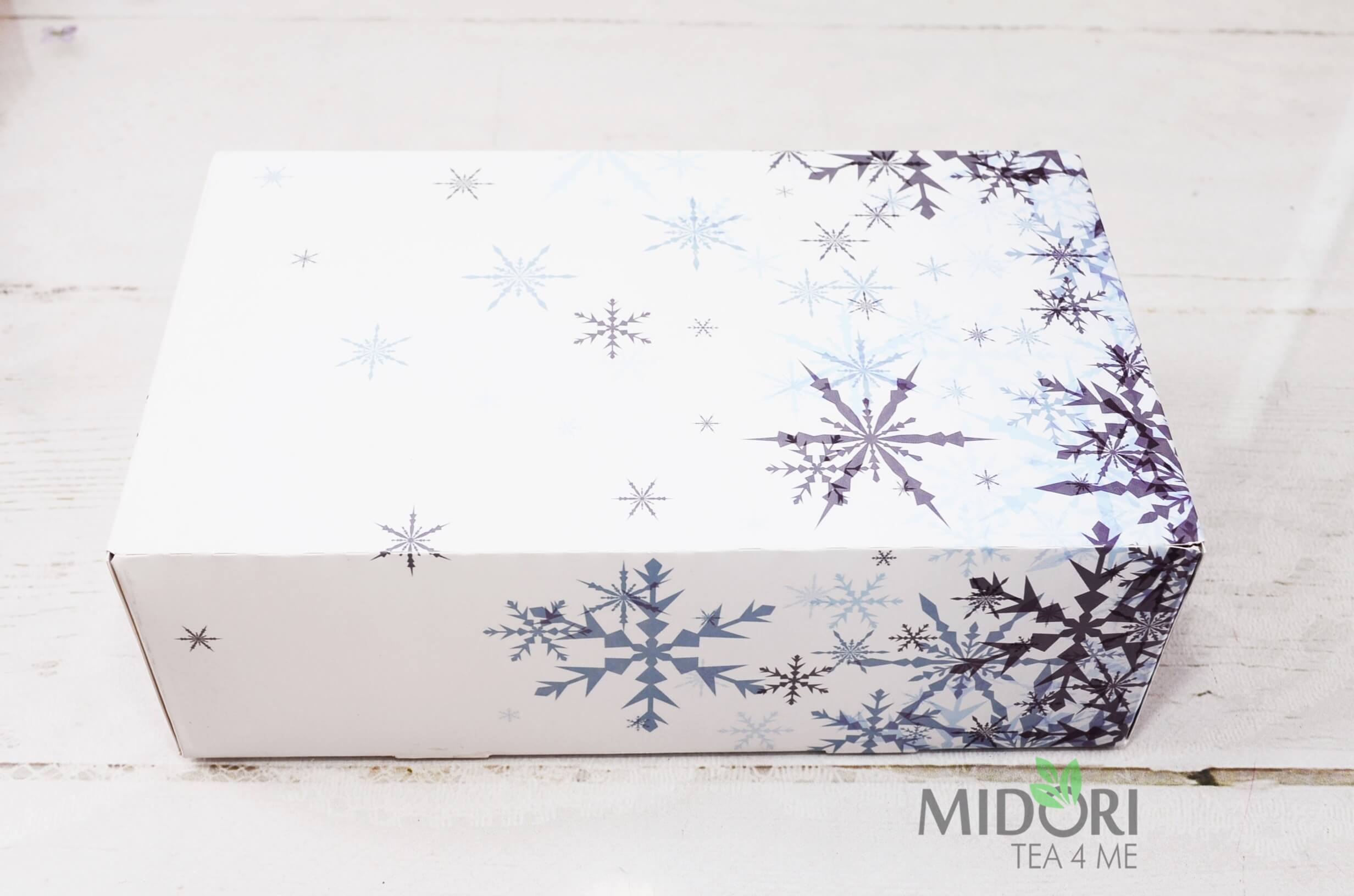 custom feather To meditation Kartoniki świąteczne Snowflake - Midoritea4me