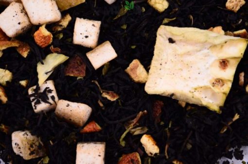 Czarna herbata Pomelo z Bazylią, herbata owocowa, herbata z owocami, herbata smakowa, naturalna herbata