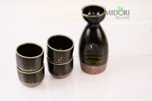 Zestaw do sake Green, Zestaw do sake, sake Green, zestaw do sake tokyo design, porcelana tokyo design, ceramika tokyo design, porcelanowy zestaw do sake, zielony zestaw do sake, japoński zestaw do sake, japoński zestaw sake