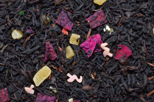 Czarna herbata mango z granatem, czarna herbata smakowa, HERBATA OWOCOWA, czarna herbata z dodatkami, herbata z owocami, herbata z mango