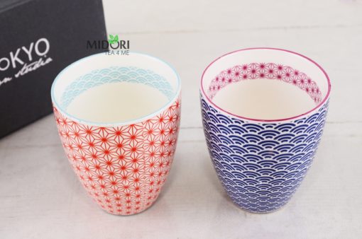 komplet kubków japońskich, ceramiczny zestaw kubków