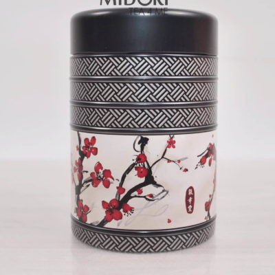Metalowa puszka na herbatę, puszka Kyoto kwiat wiśni, puszka na zioła, pojemnik na herbatę, ozdobna puszka japoński wzór
