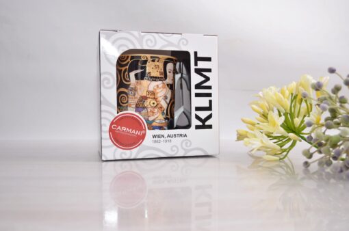 Kubek Gustav Klimt Oczekiwanie, porcelanowy kubek malarstwo, kubek na prezent, elegancki kubek, kubek do herbaty, kubek z porcelany, wyjątkowy kubek, inny kubek, prezent (1)